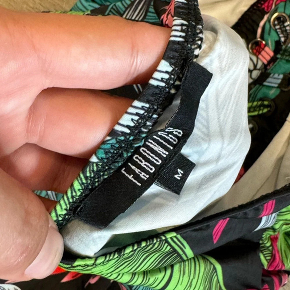 NWT Women Black Floral Deep V Neck Halter Plunging Backless One Piece Swimsuit - Picture 7 of 10